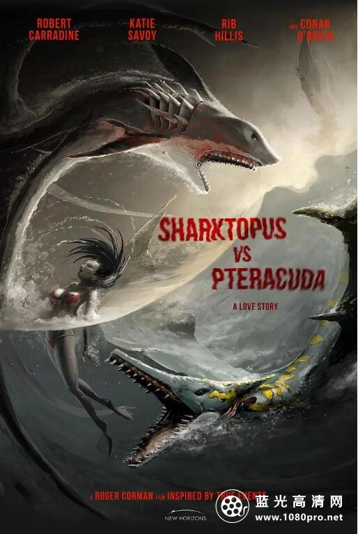 八爪狂鲨大战梭鱼翼龙 Sharktopus vs. Pteracuda/左右3D科幻恐怖 2014.1080p.BluRay.x264-6.56GB ...