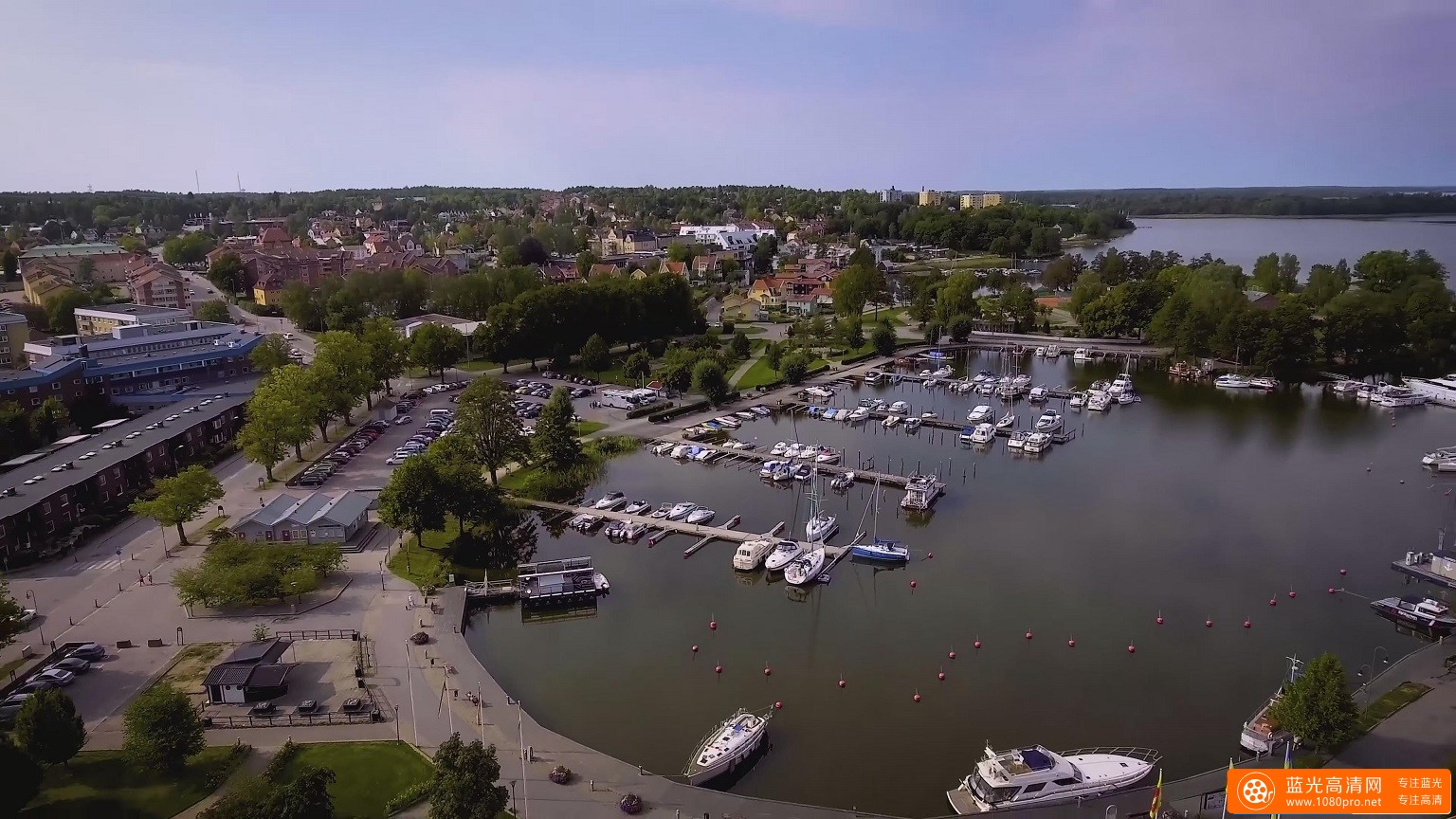 超清晰高空下瑞典的4k风景视频免费下载