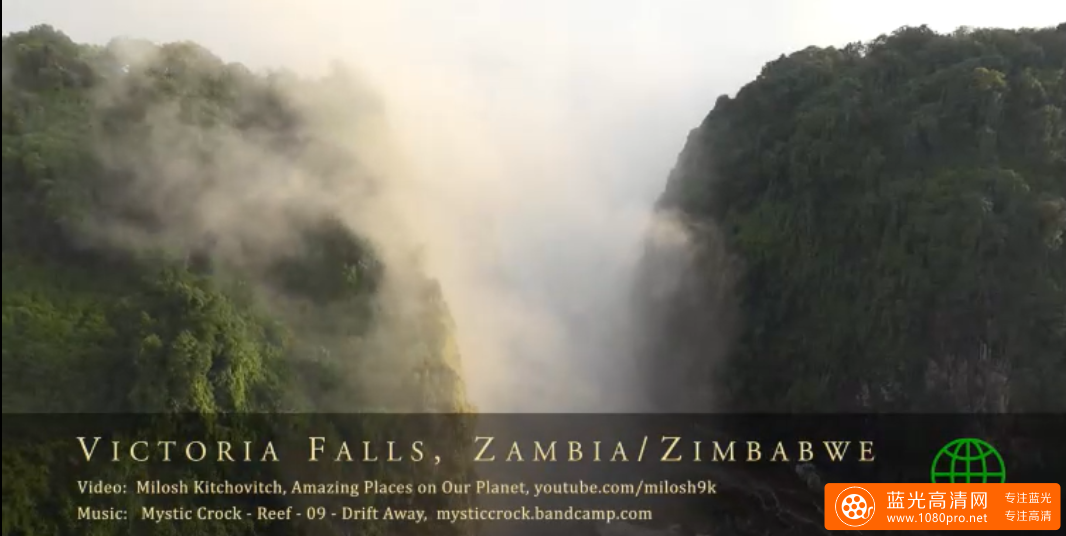 津巴布韦的维多利亚瀑布 Victoria Falls, Zambia Zimbabwe in 4K Ultra HD