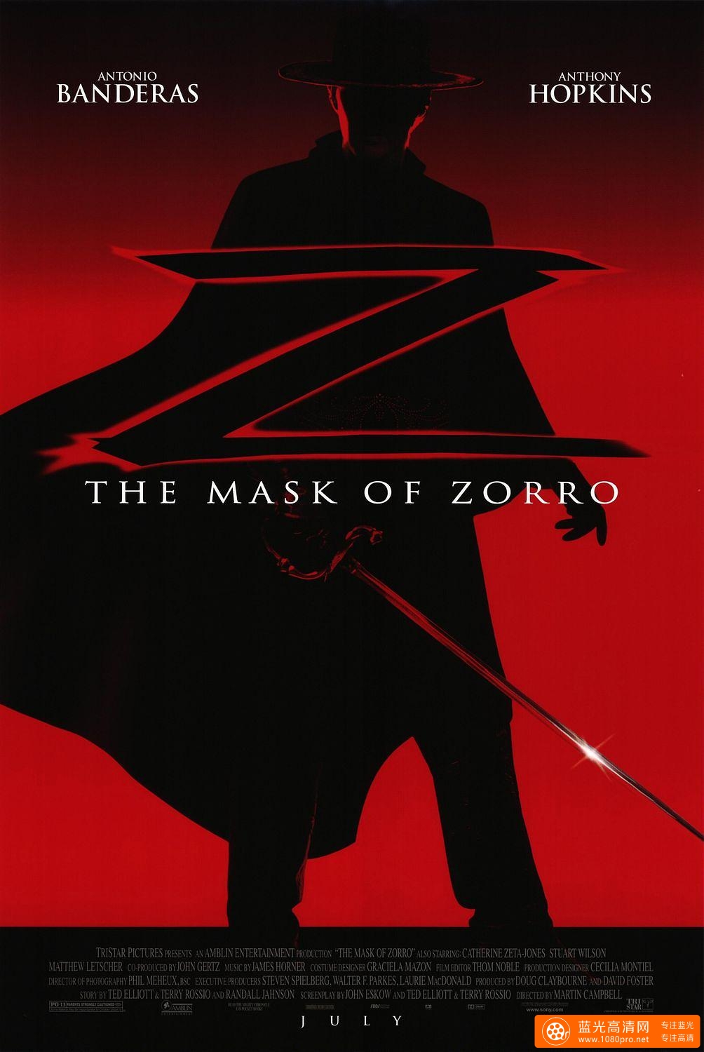佐罗的面具/蒙面侠苏洛 The.Mask.of.Zorro.1998.REMASTERED.1080p.BluRay.x264.TrueHD.7.1.Atmos-SWTYBLZ 2 ...