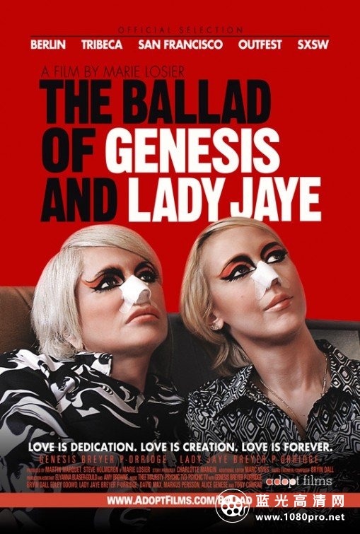 关于杰纳瑟斯与珍女士的民谣/關於傑納瑟斯與珍女士的民謠 The.Ballad.of.Genesis.and.Lady.Jaye.2011.1080p ...