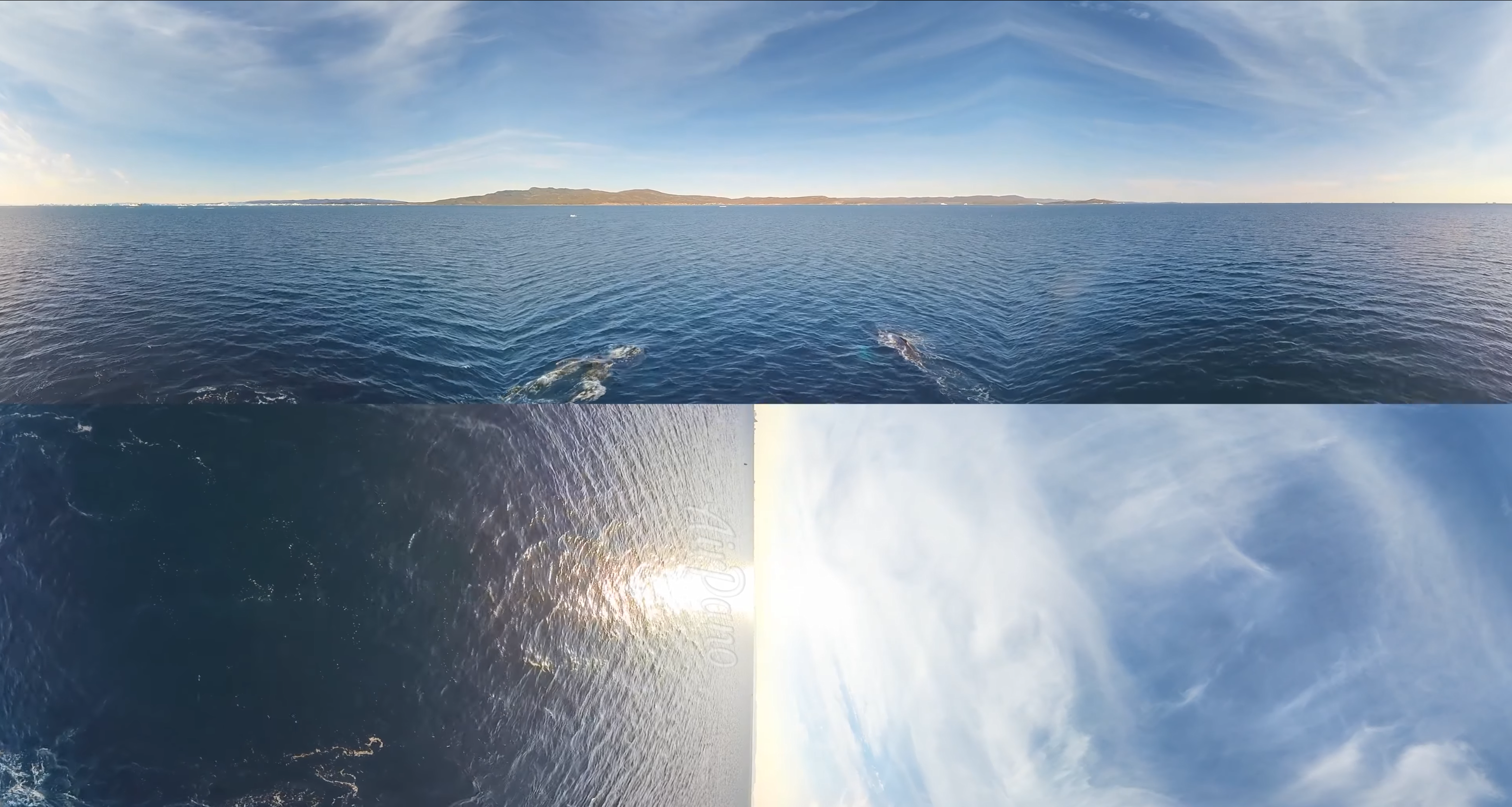 360°视频，格陵兰岛。冰山之岛。4K空中视频【814MB】【04:47】
