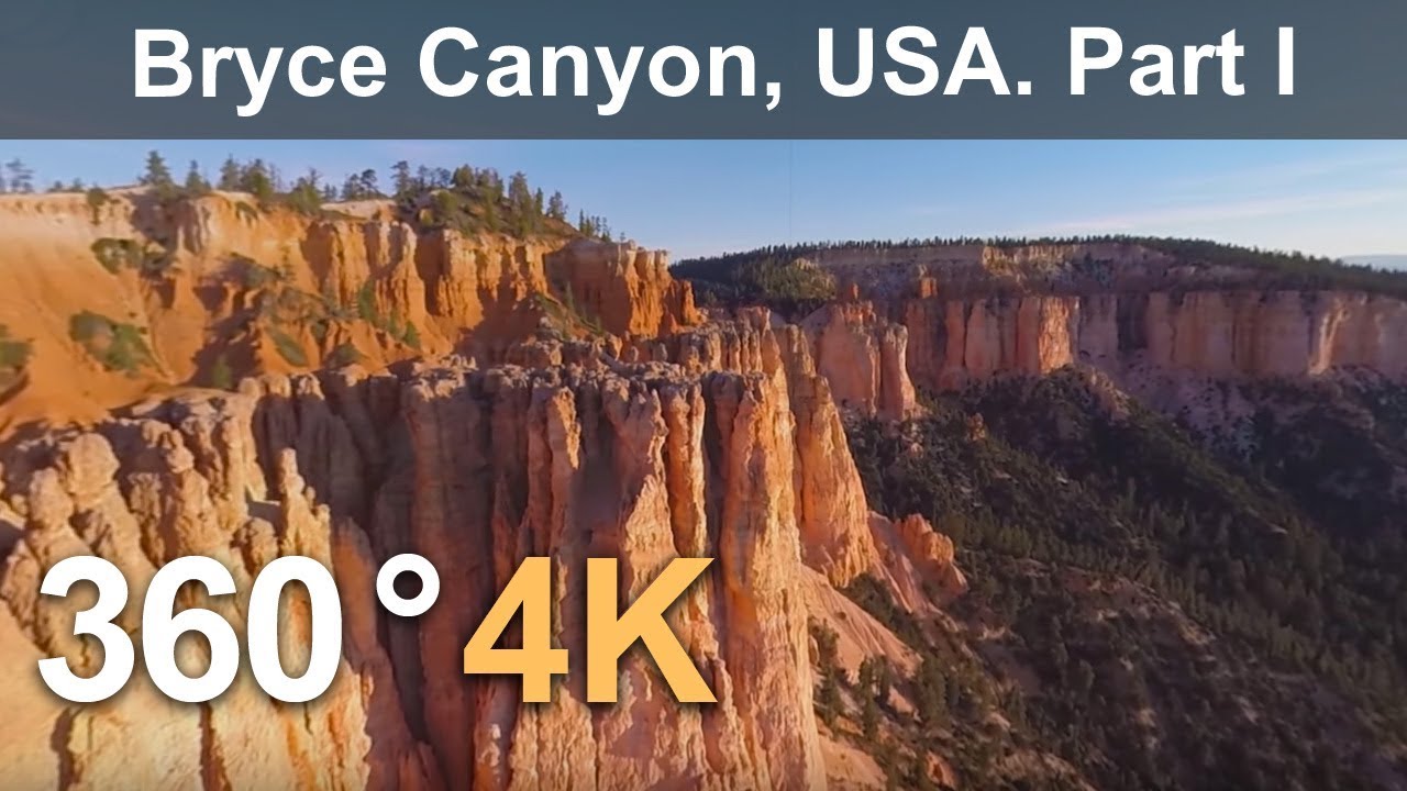 360°, 布莱斯峡谷，美国 Bryce Canyon, USA. Part I. 4К aerial video 153MB