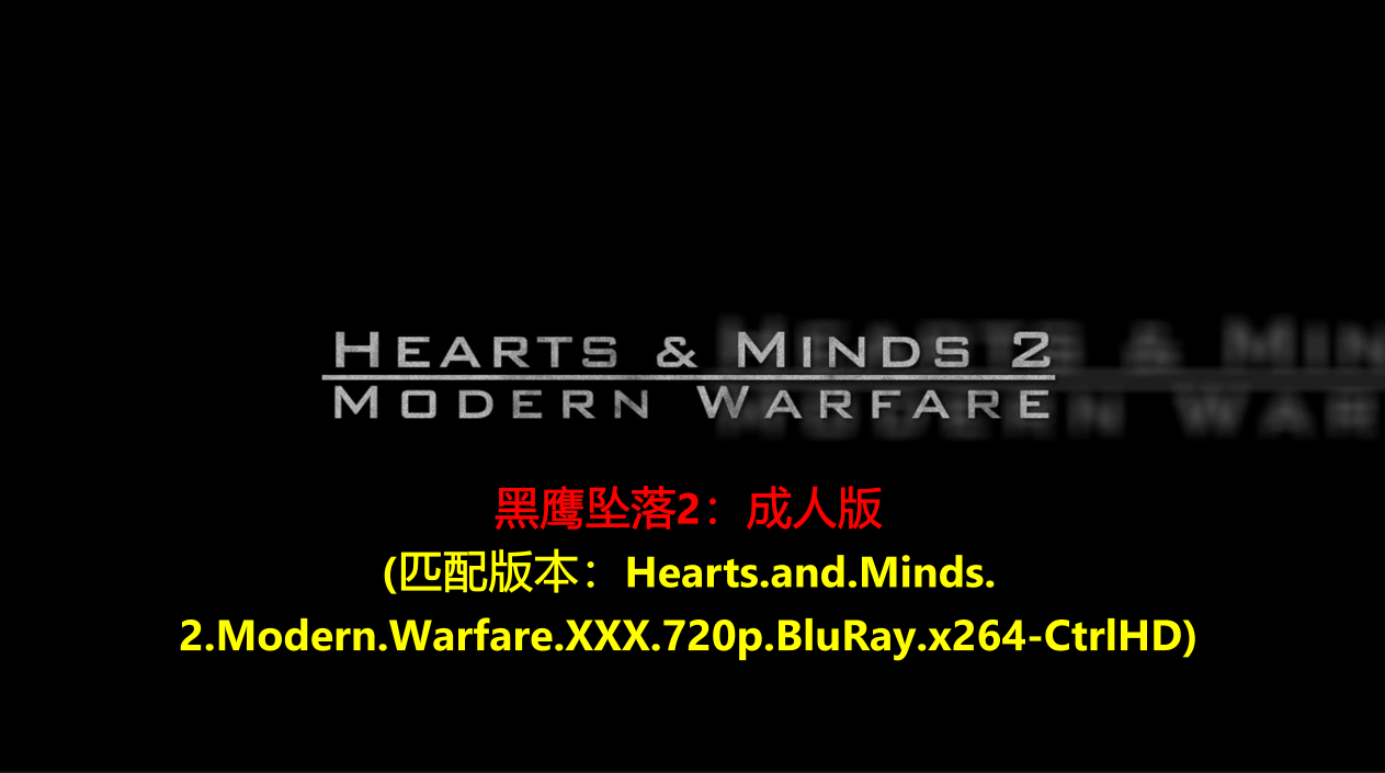 黑鹰坠落成人版 Hearts.and.Minds.2.Modern.Warfare.720p.x264-4.36GB