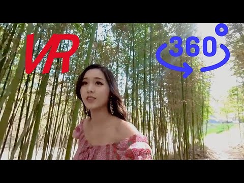5K VR 360竹林竹声，她的声音赛车模特金佳恩 - 191MB