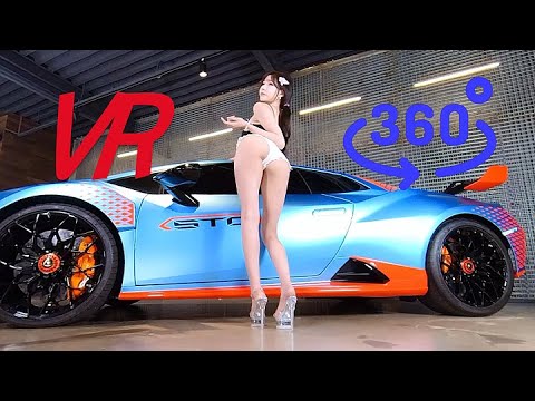 5K VR 360魅力哲哲超级新人赛车模特闵夏琳minha rin TubeRoad拍摄会 -  0.99GB