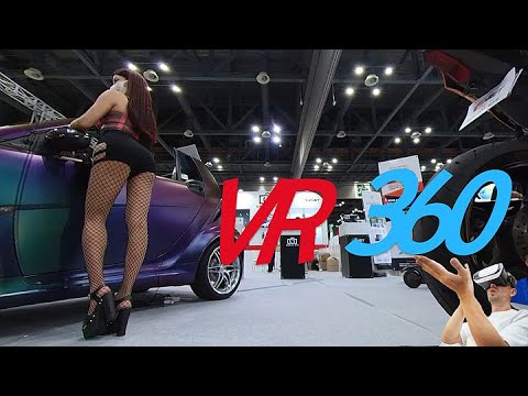 5K VR 360左视妍雨民彩2022自动沙龙赛车模特吕时妍，民彩自动沙龙周 - 392MB