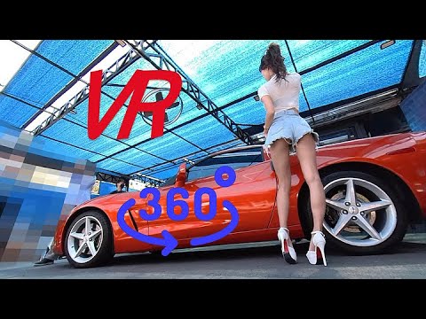 5K VR 360牛仔短裤赛车模特Minchae IPO Day - 585MB