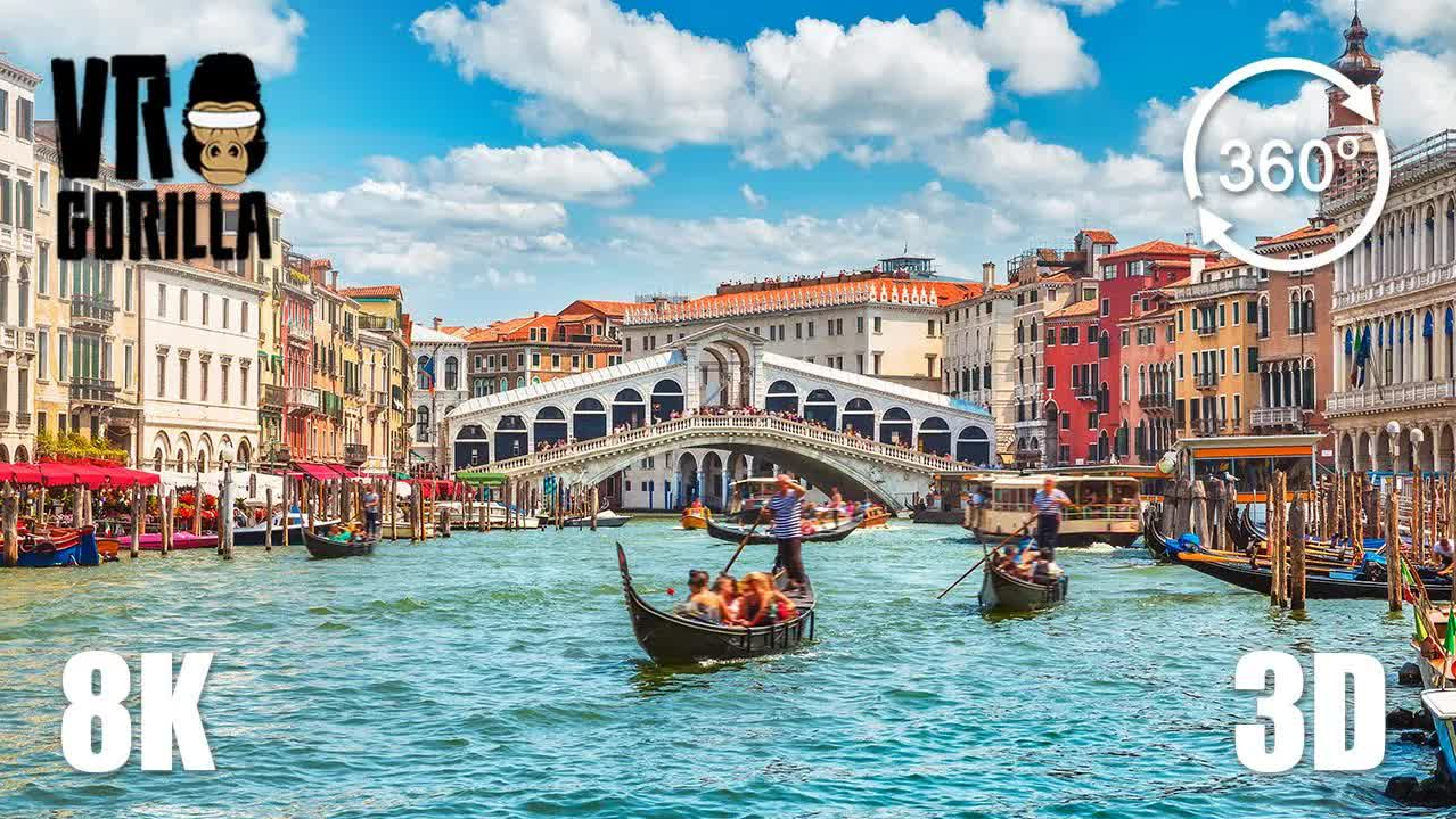 8K 360° 3D 威尼斯，漂浮的城市导游VR之旅-Venice, The Floating City A Guided VR Tour - 8K 360 3D Vide ...